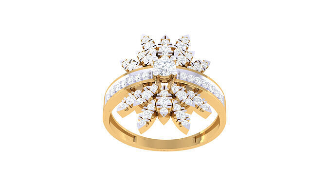 Women Ring  Render 3dm STL OBJ FBX Details 3D print model