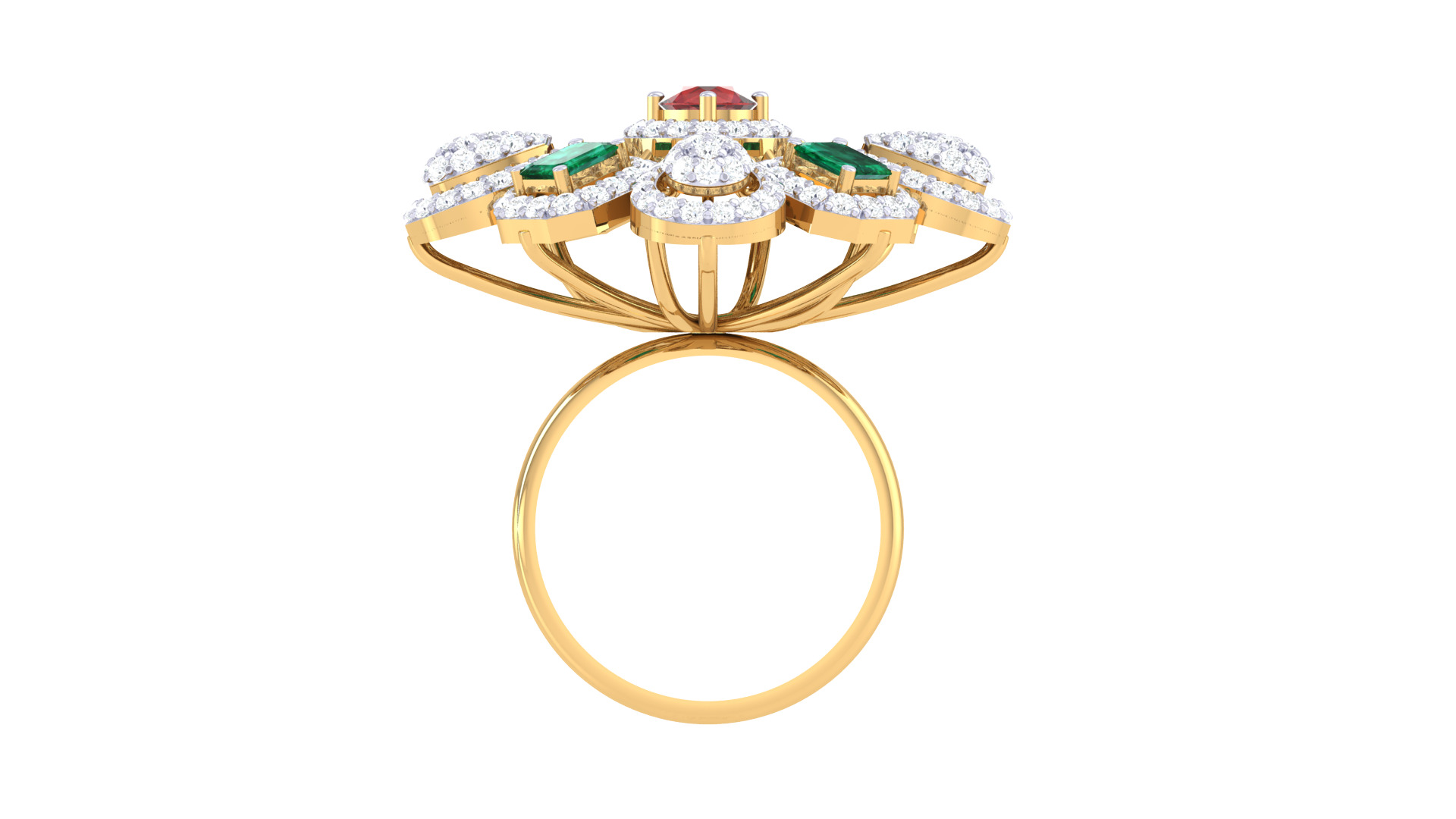 Women Ring Render 3dm STL OBJ FBX Details 3D print model_4