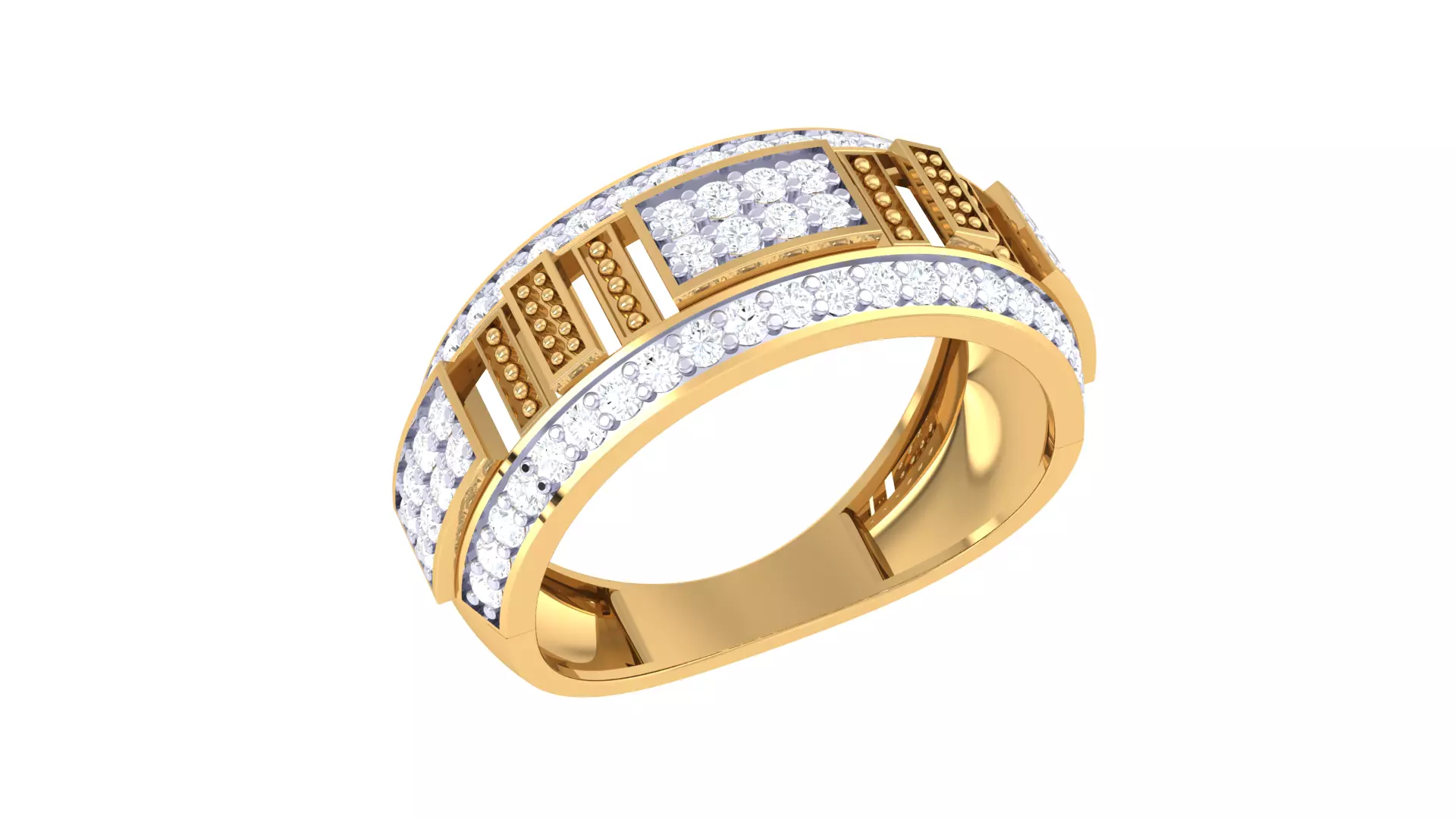 Women Ring Render 3dm STL OBJ FBX Details 3D print model_0