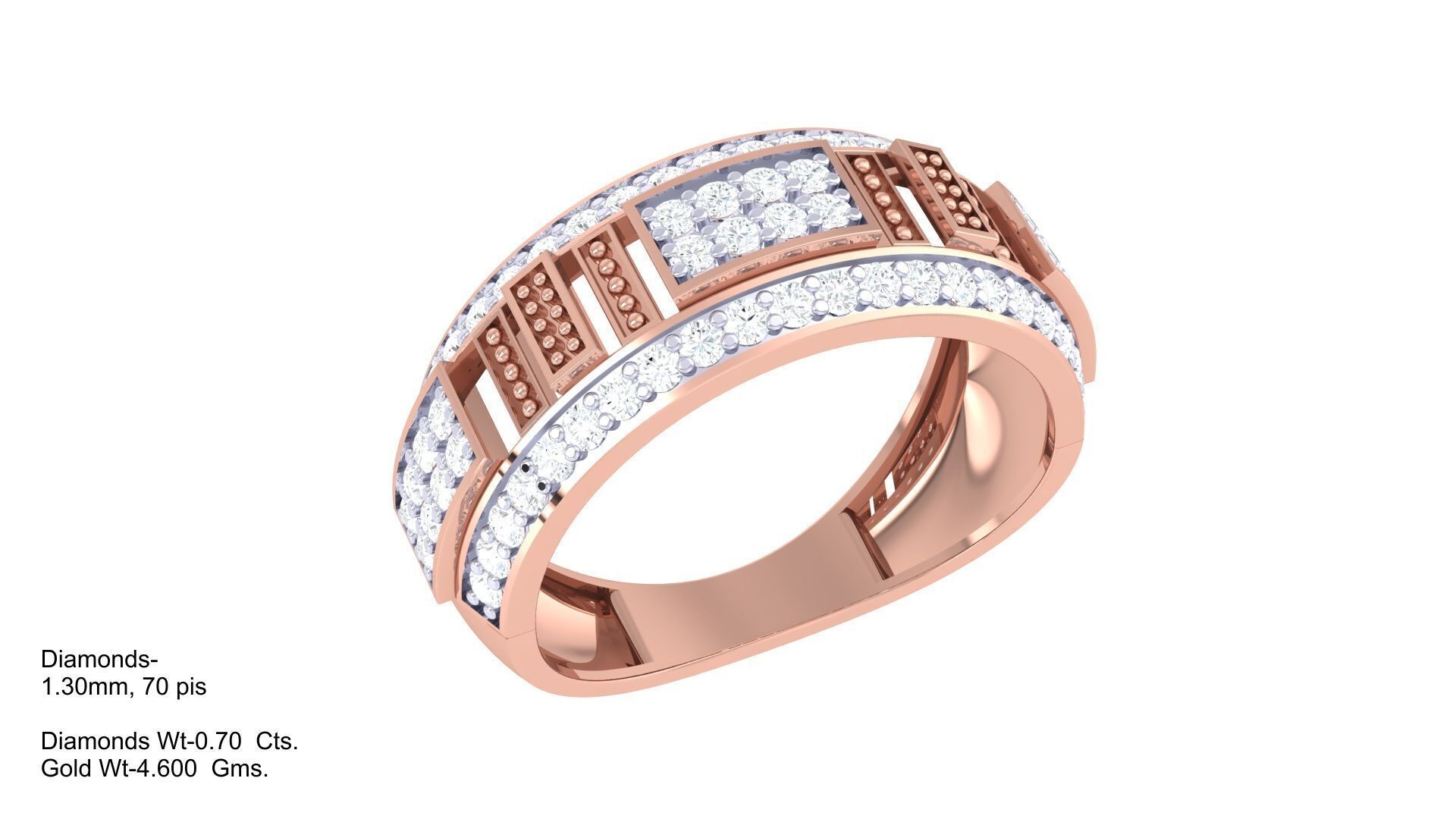 Women Ring Render 3dm STL OBJ FBX Details 3D print model_1