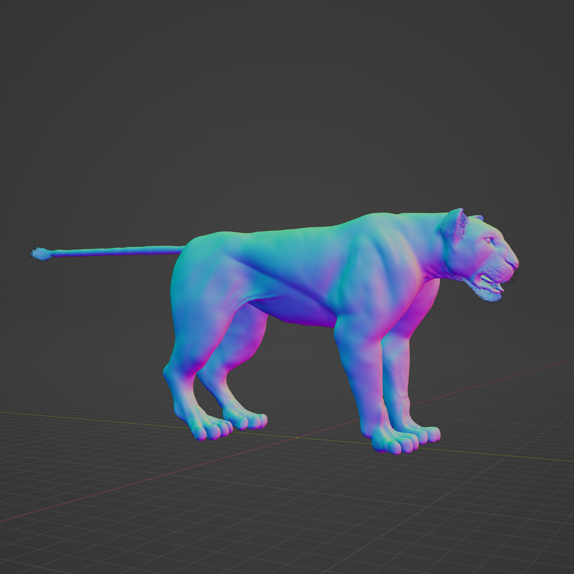 Lioness - 3D Model 3D model_7