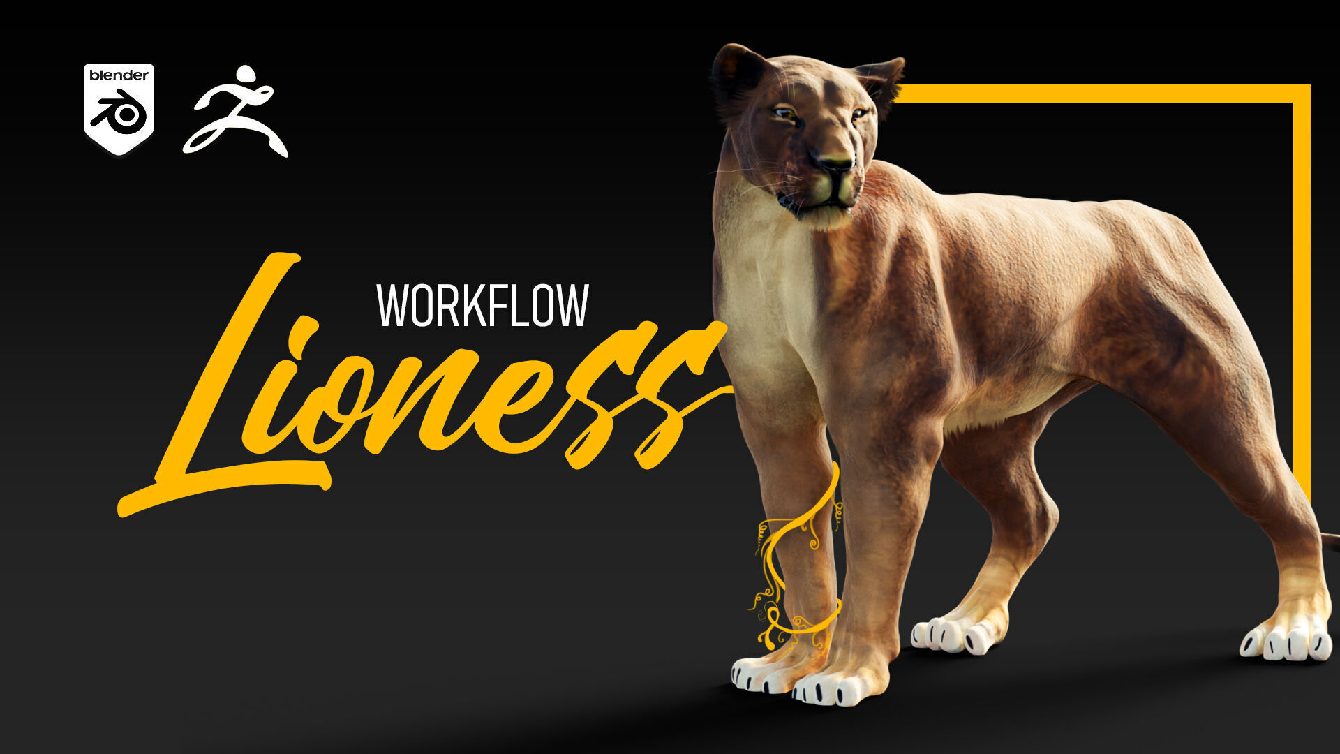 Lioness - 3D Model 3D model_1