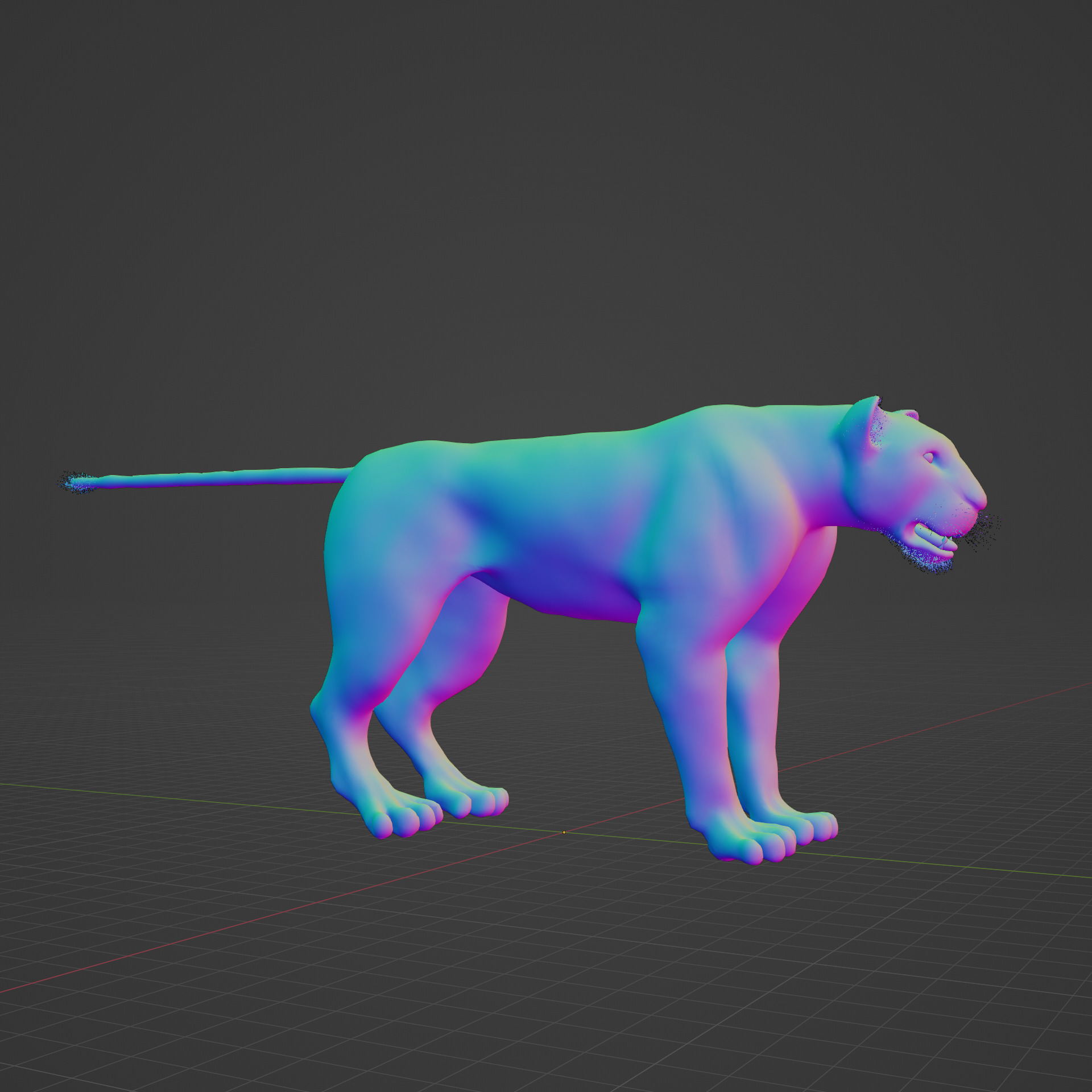 Lioness - 3D Model 3D model_11