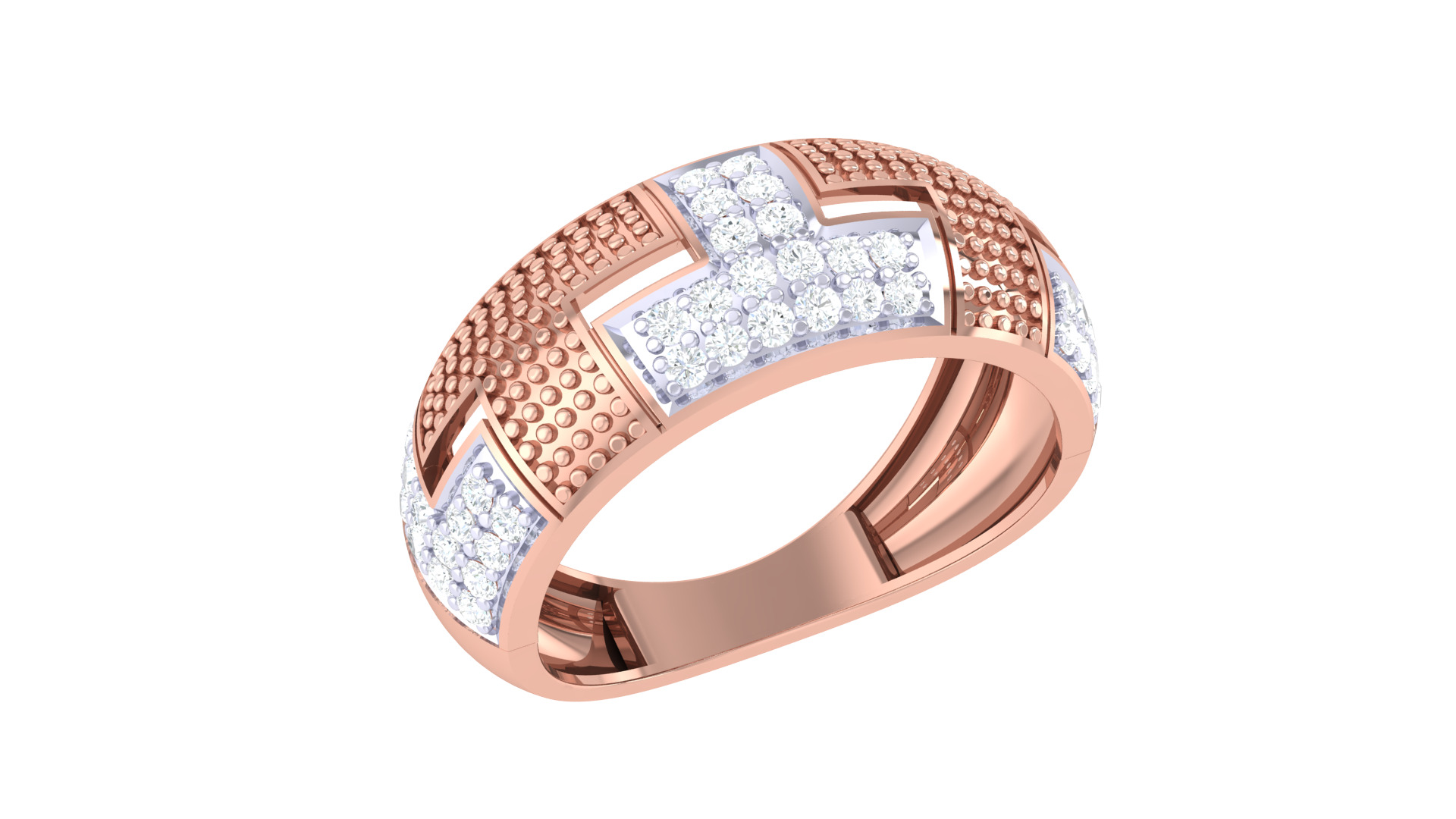 Women Ring Render 3dm STL OBJ FBX Details 3D print model_2
