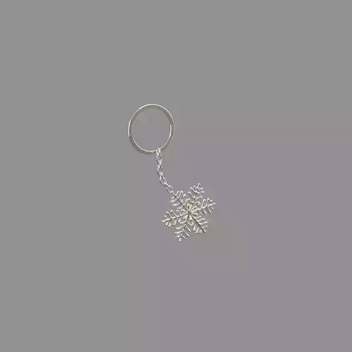 ice-star keychain Silver