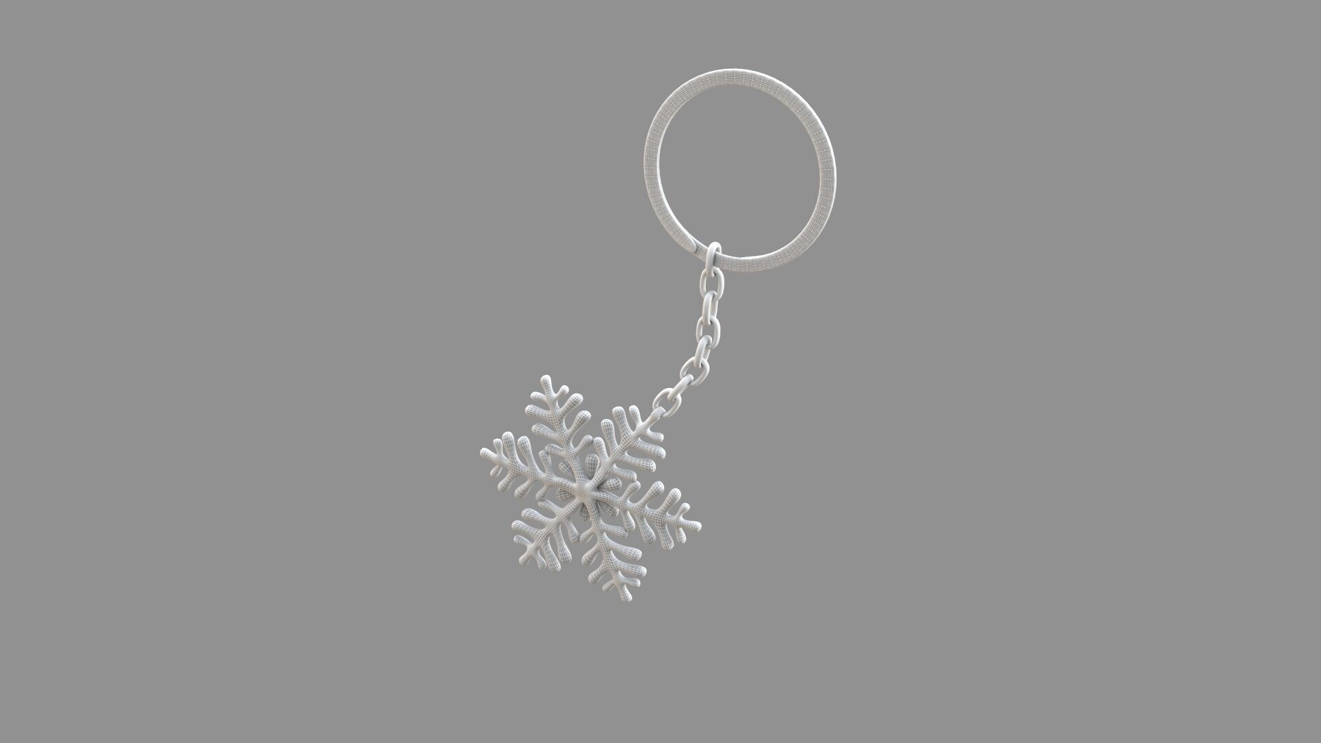 ice-star keychain collection 3D model_2