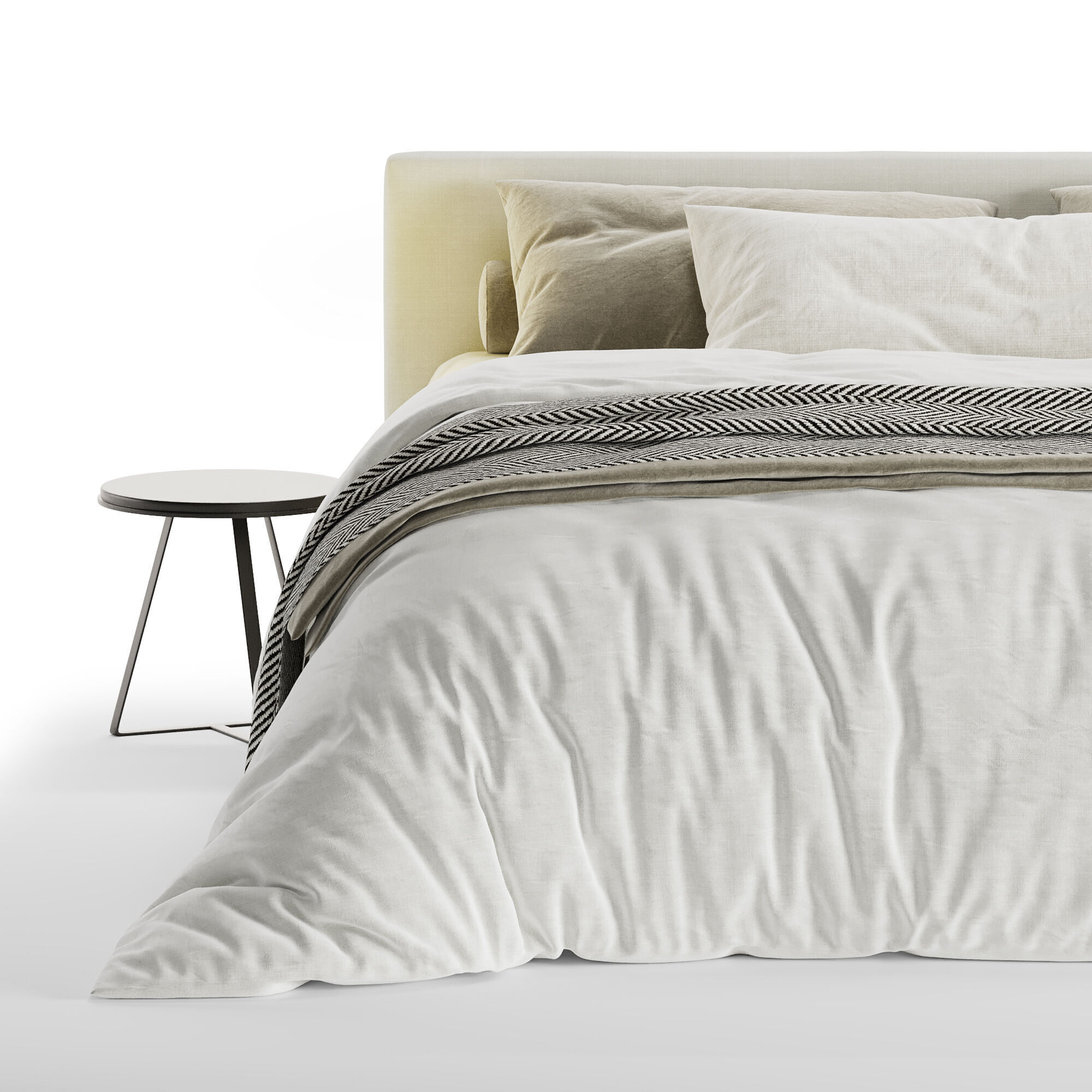 Flou Mercurio Bed 3D model_2