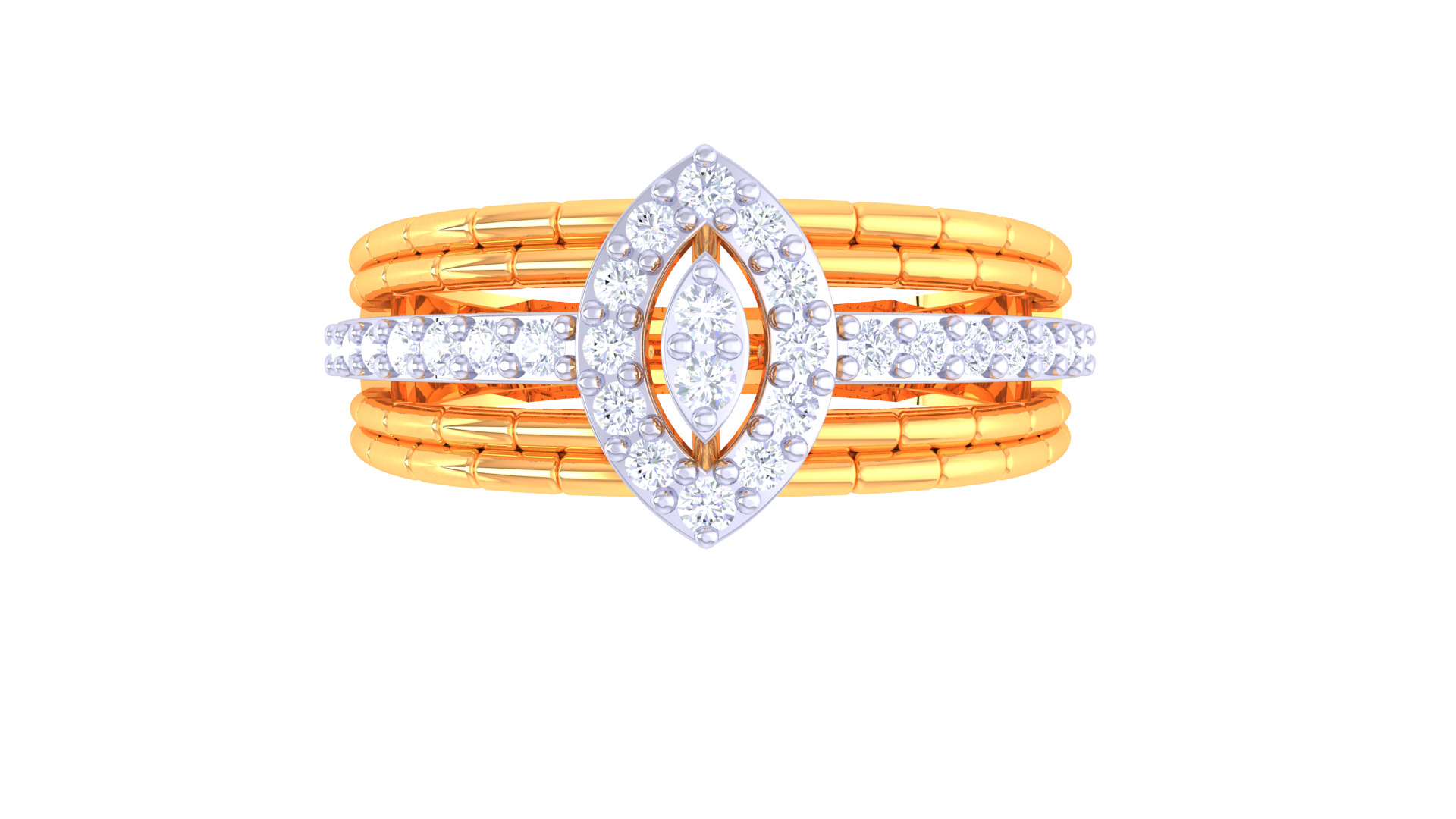 Women Ring Render 3dm STL OBJ FBX Details 3D print model_3