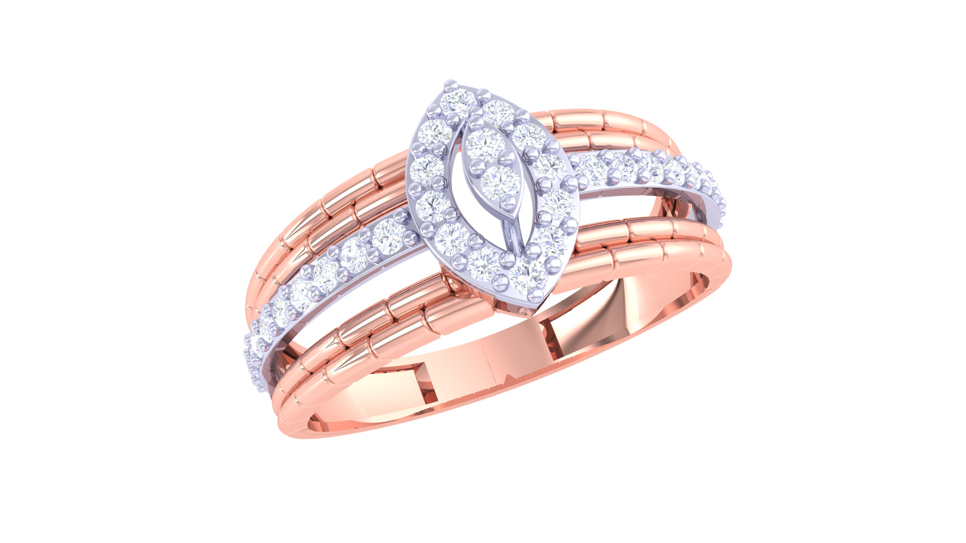 Women Ring Render 3dm STL OBJ FBX Details 3D print model_2