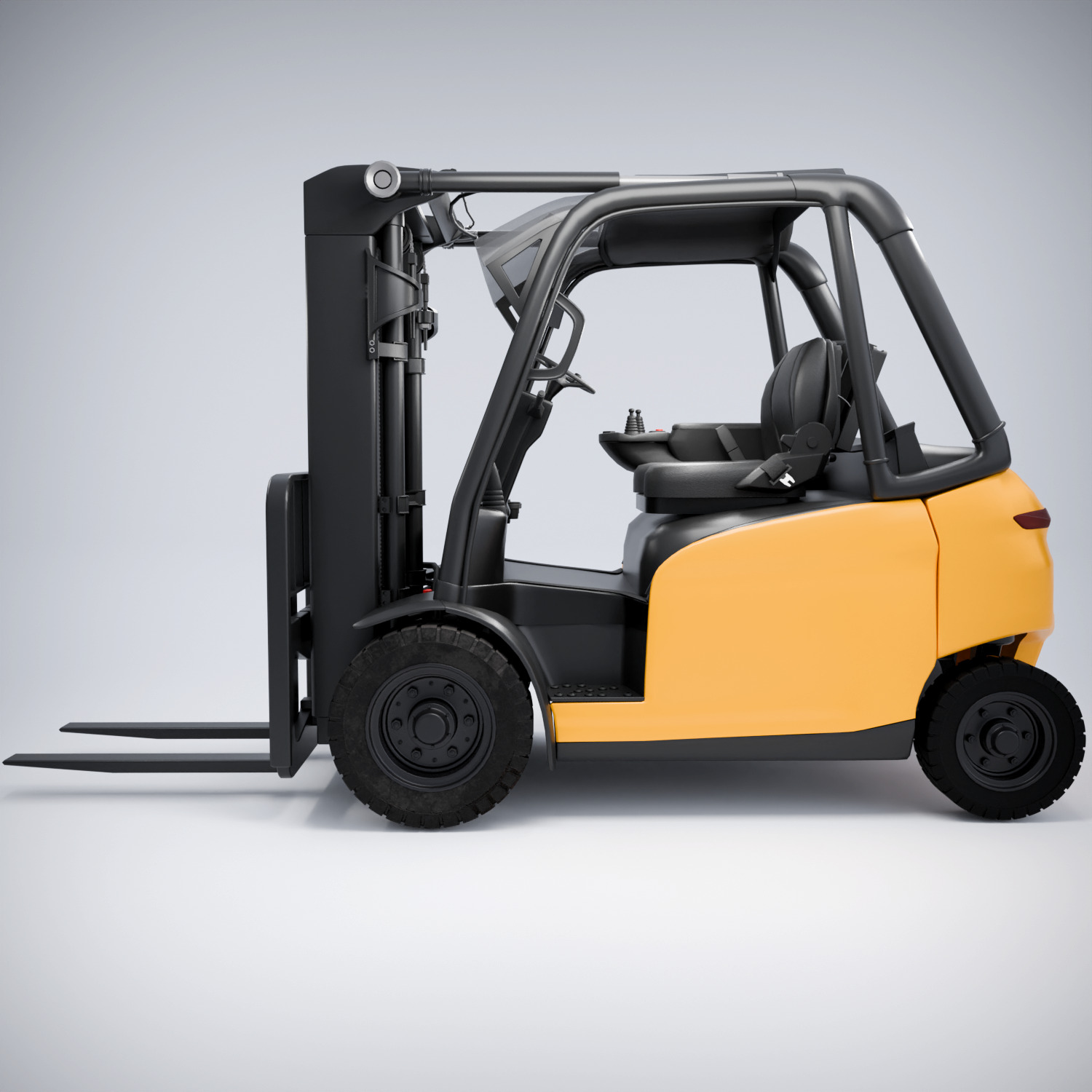 Forklift 3D model_1