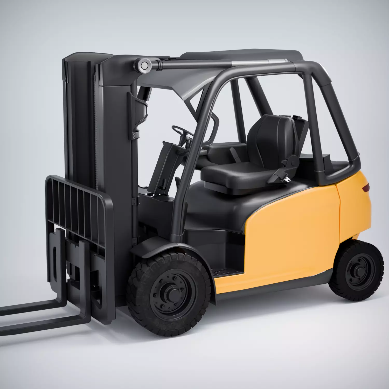 Forklift 3D model_0