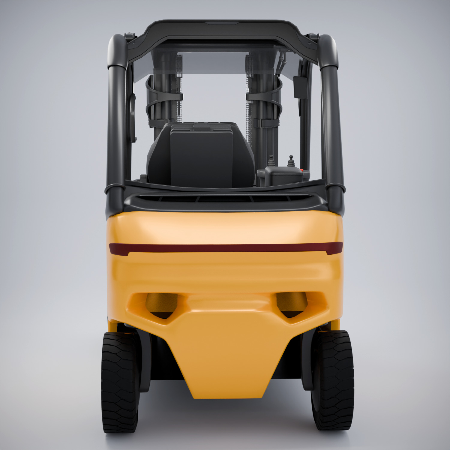 Forklift 3D model_2