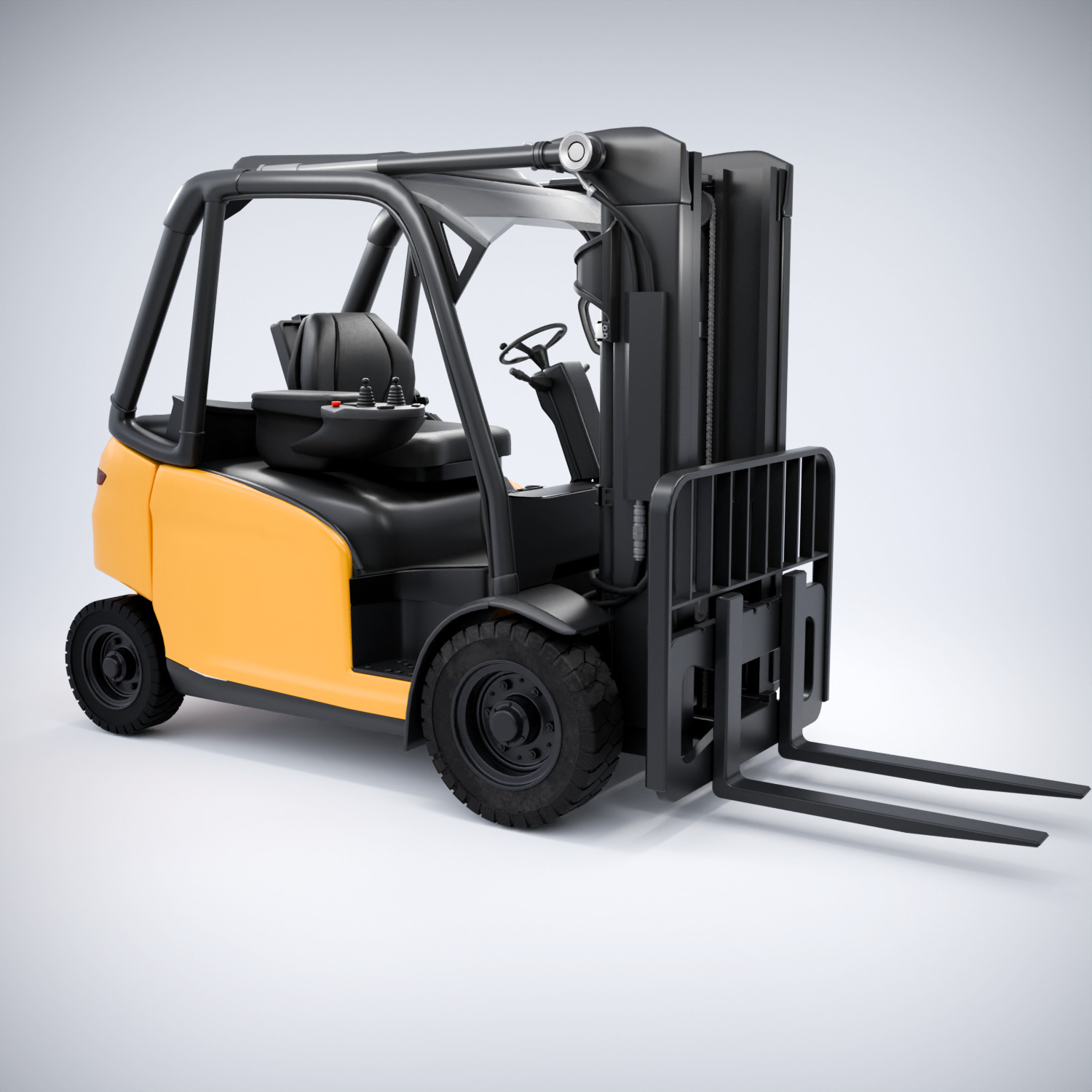 Forklift 3D model_6