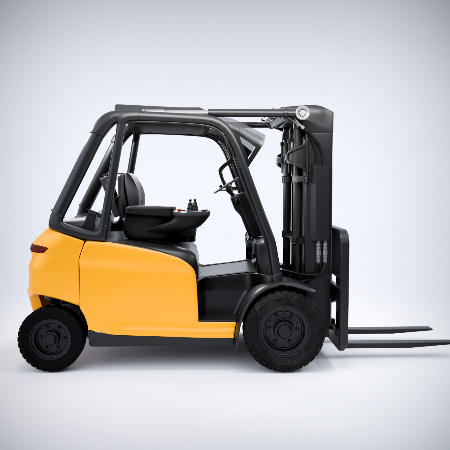 Forklift 3D model_5
