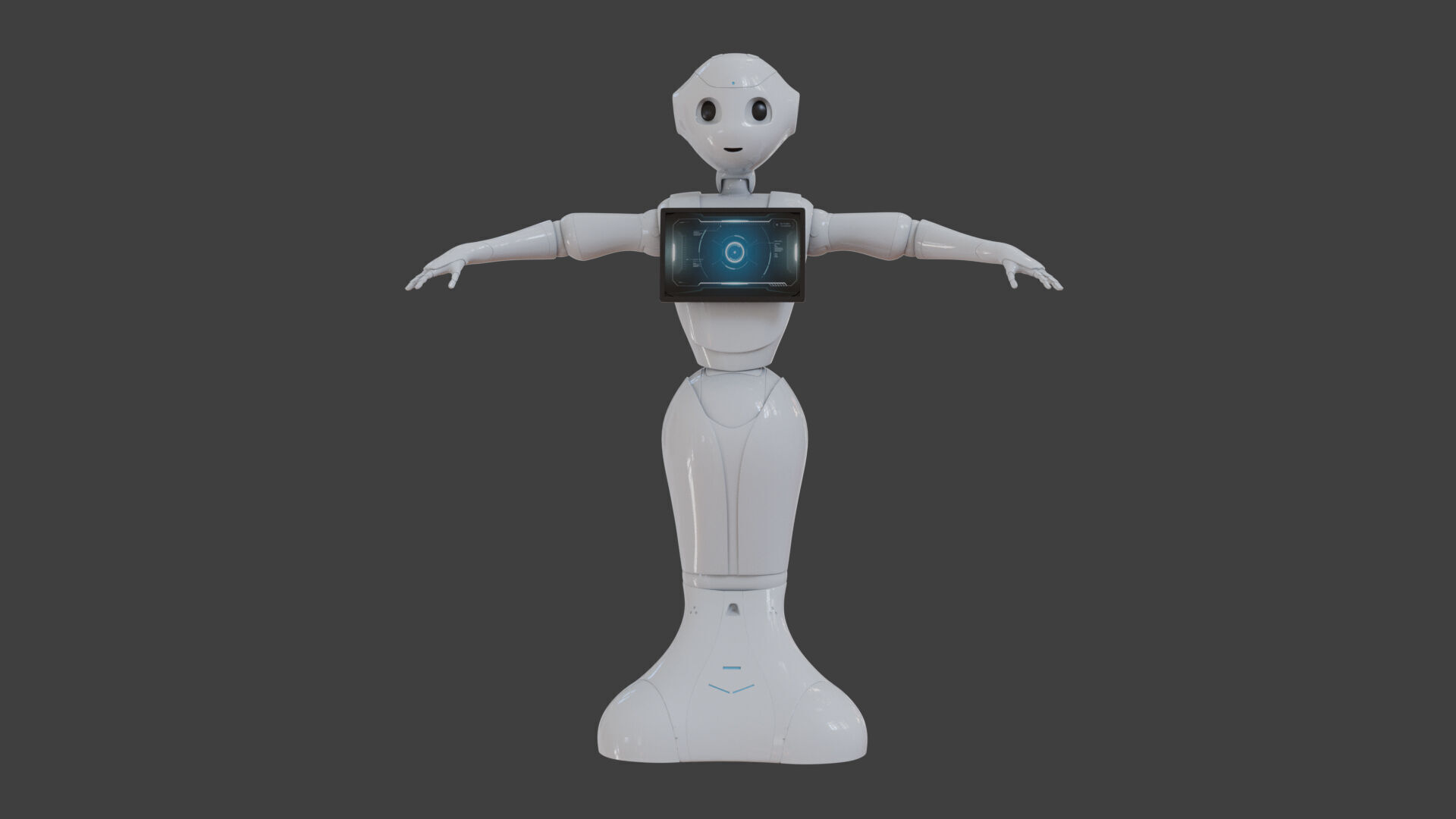 Robot Pepper Blender 3D model_1