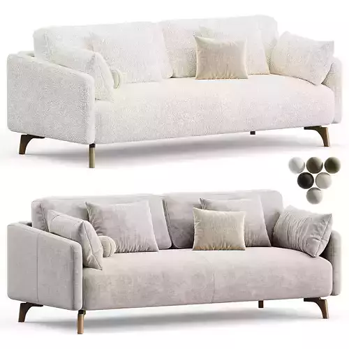 Sofa Bucle White