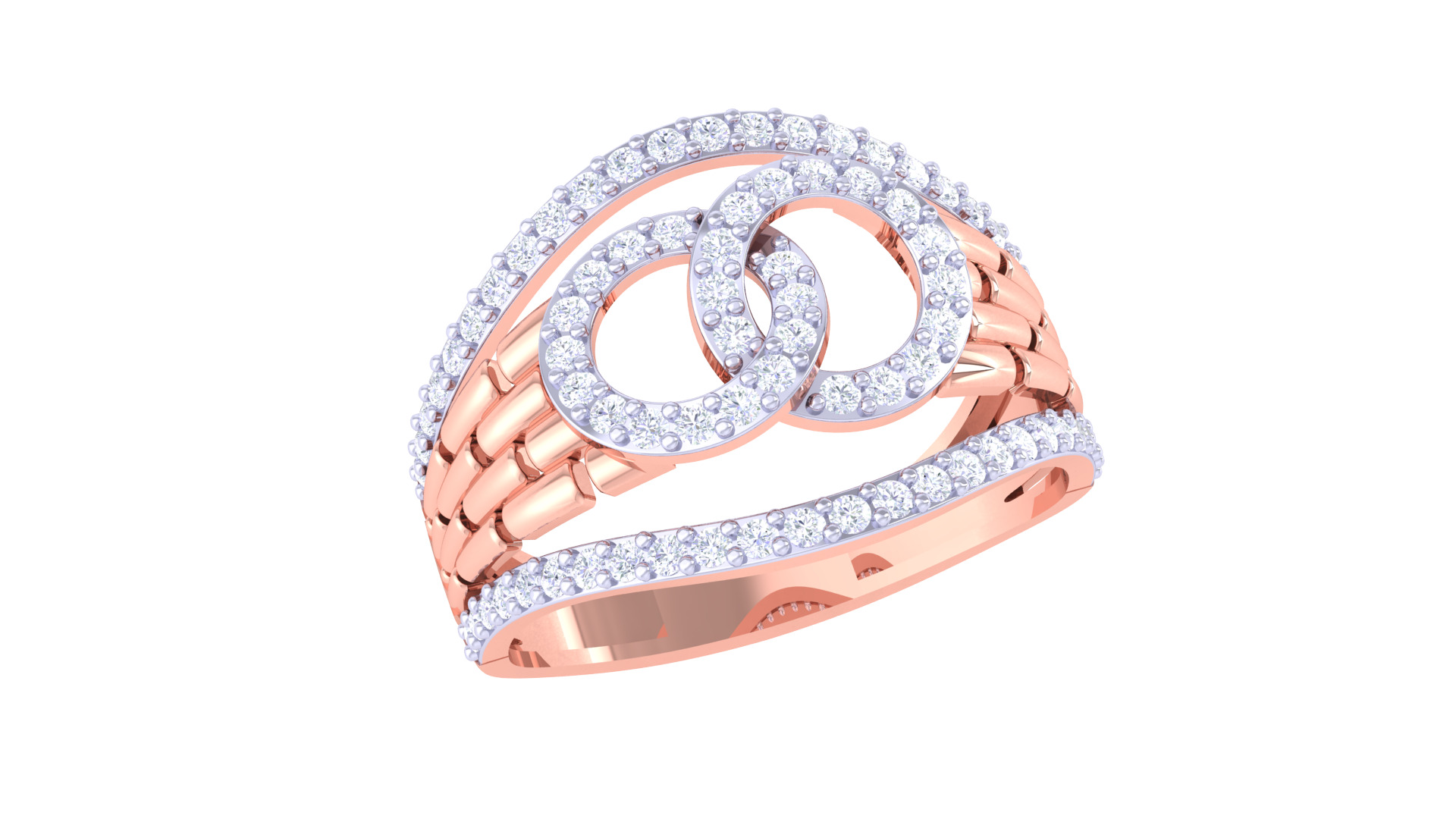 Women Ring  Render 3dm STL OBJ FBX Details 3D print model_2