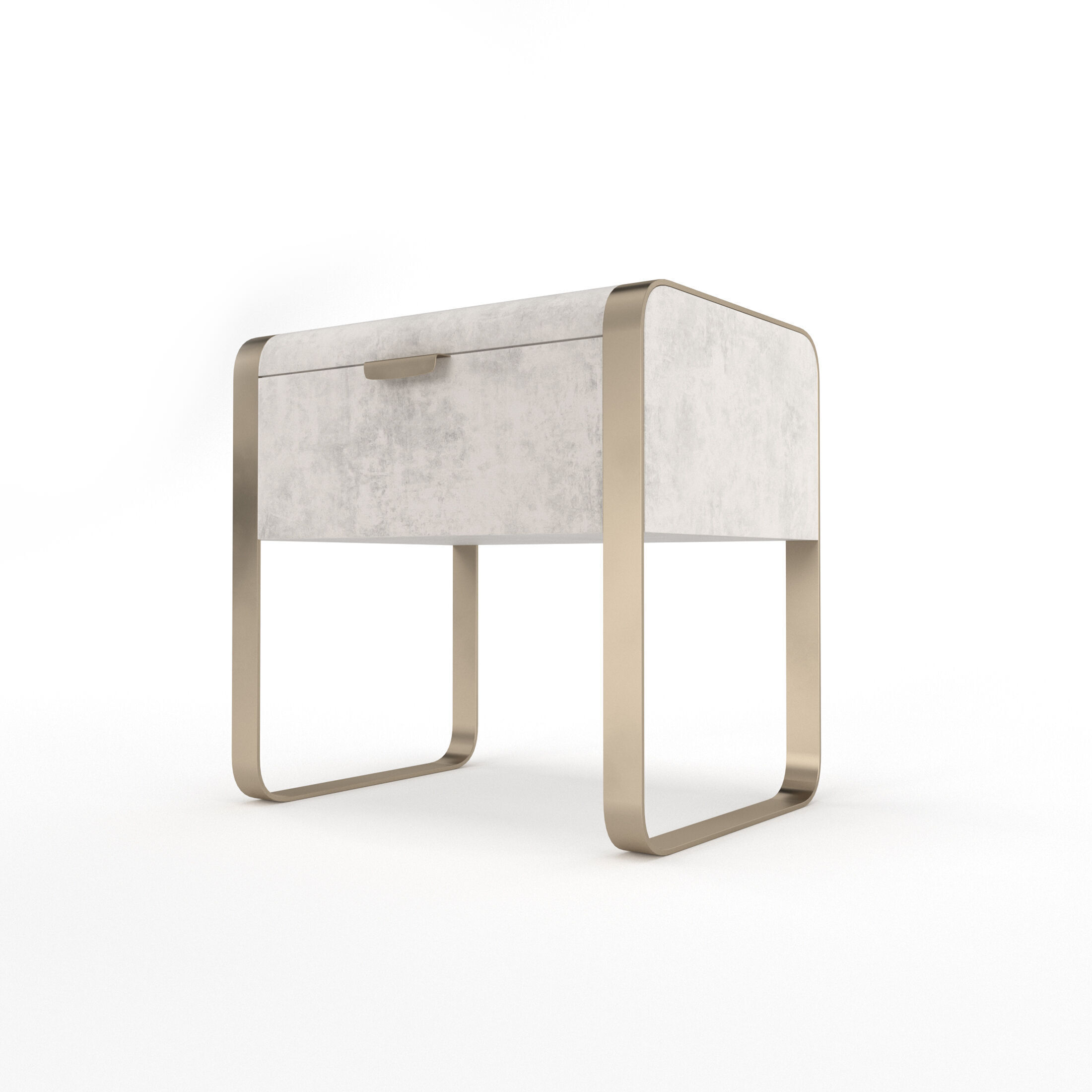 Nightstand Cantori Elvis bedside table with drawers 3D model_9