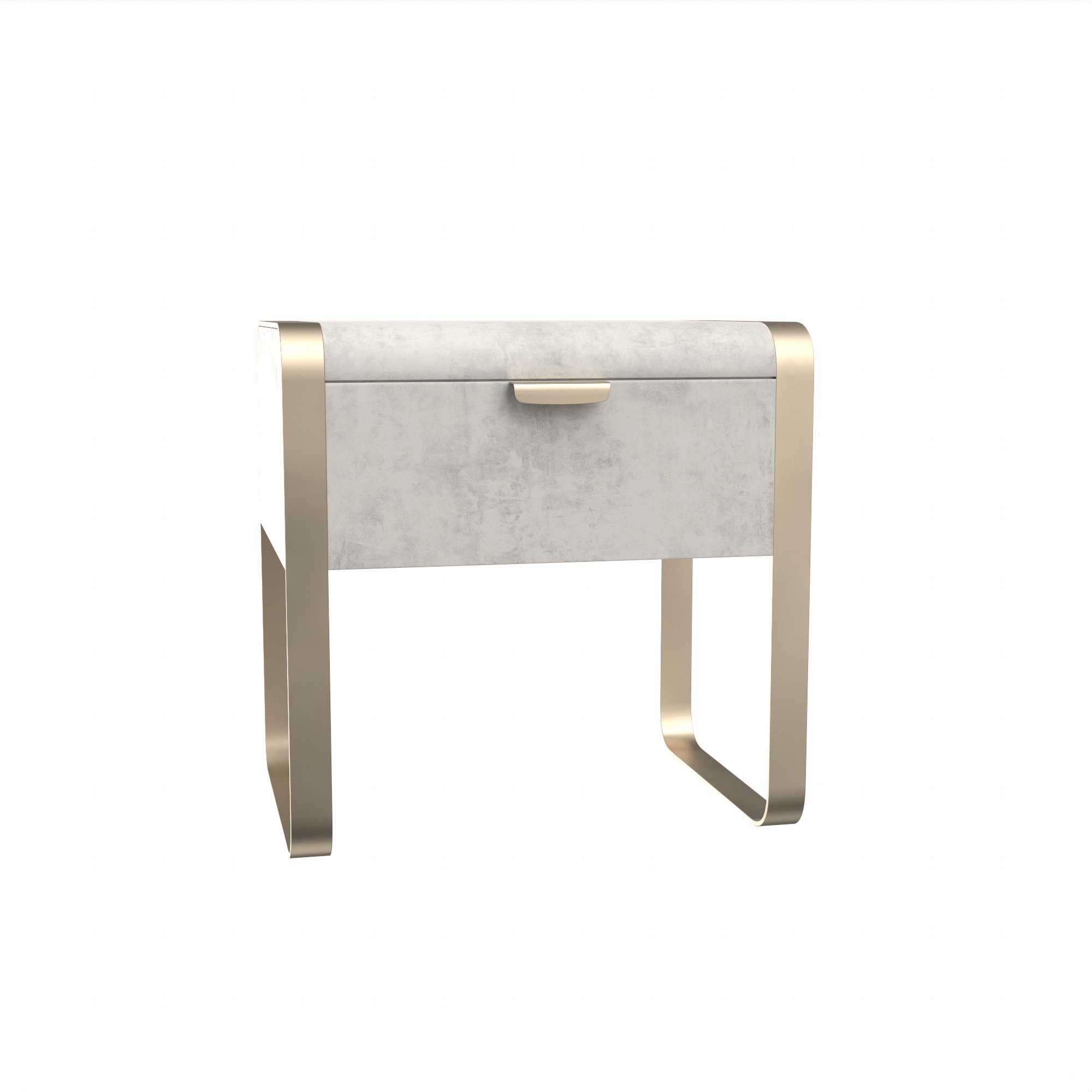 Nightstand Cantori Elvis bedside table with drawers 3D model_17