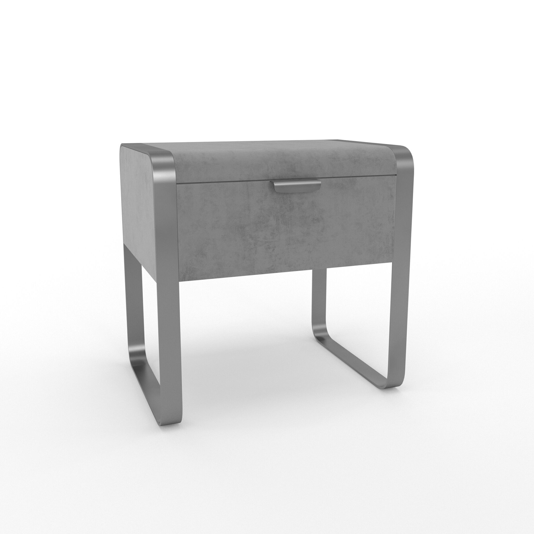 Nightstand Cantori Elvis bedside table with drawers 3D model_2