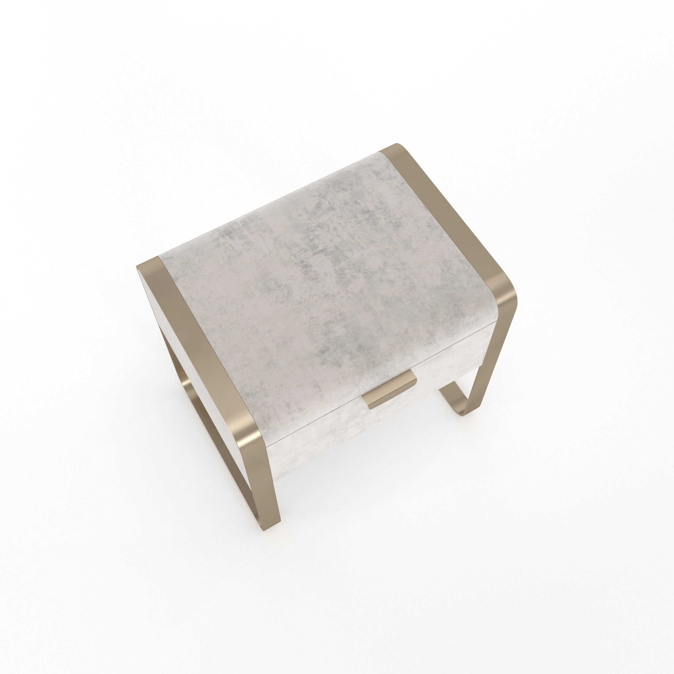 Nightstand Cantori Elvis bedside table with drawers 3D model_10