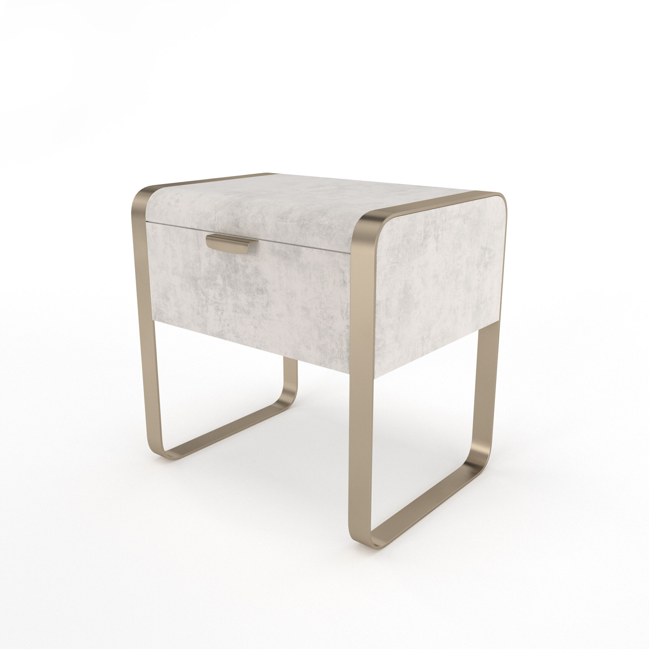 Nightstand Cantori Elvis bedside table with drawers 3D model_6