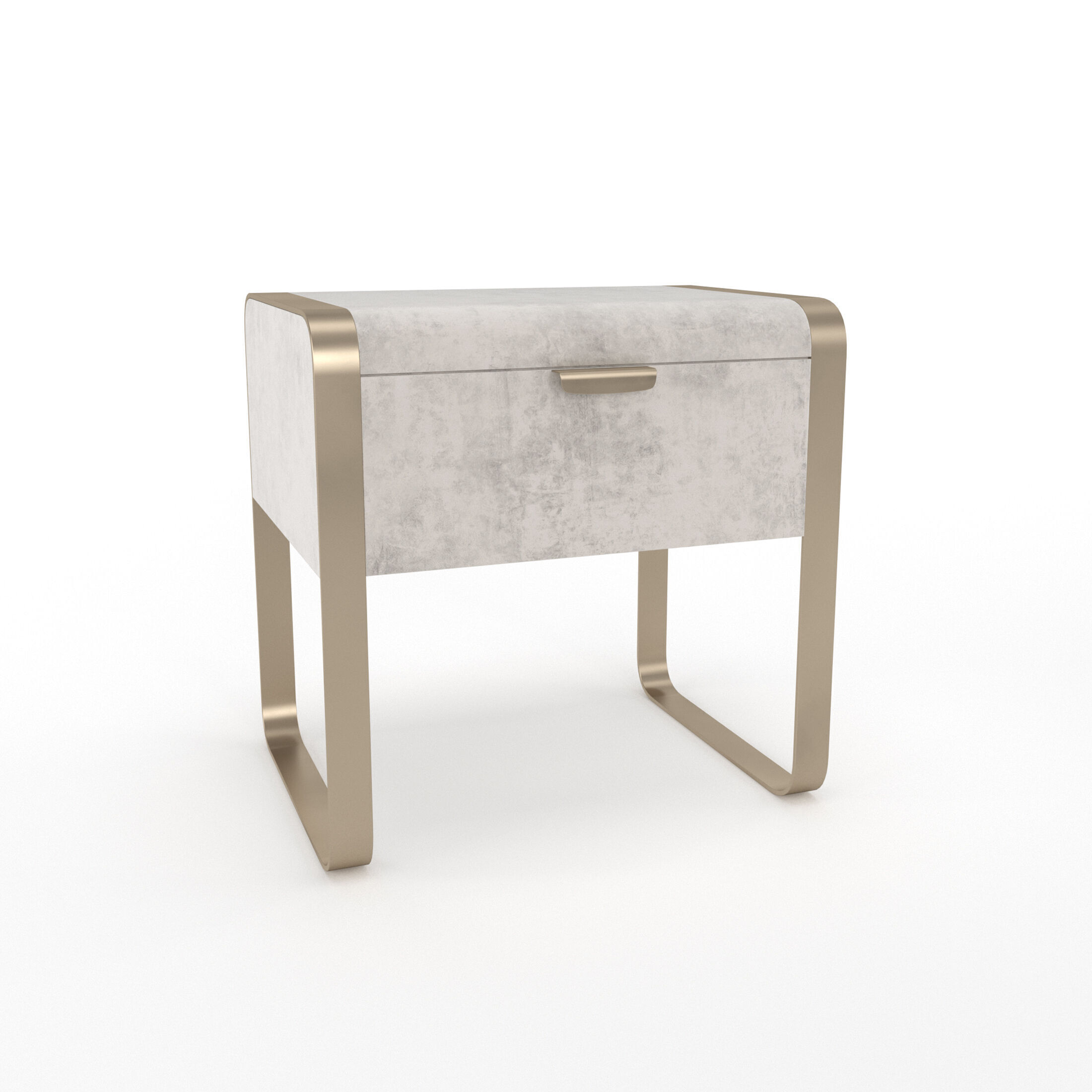 Nightstand Cantori Elvis bedside table with drawers 3D model_4