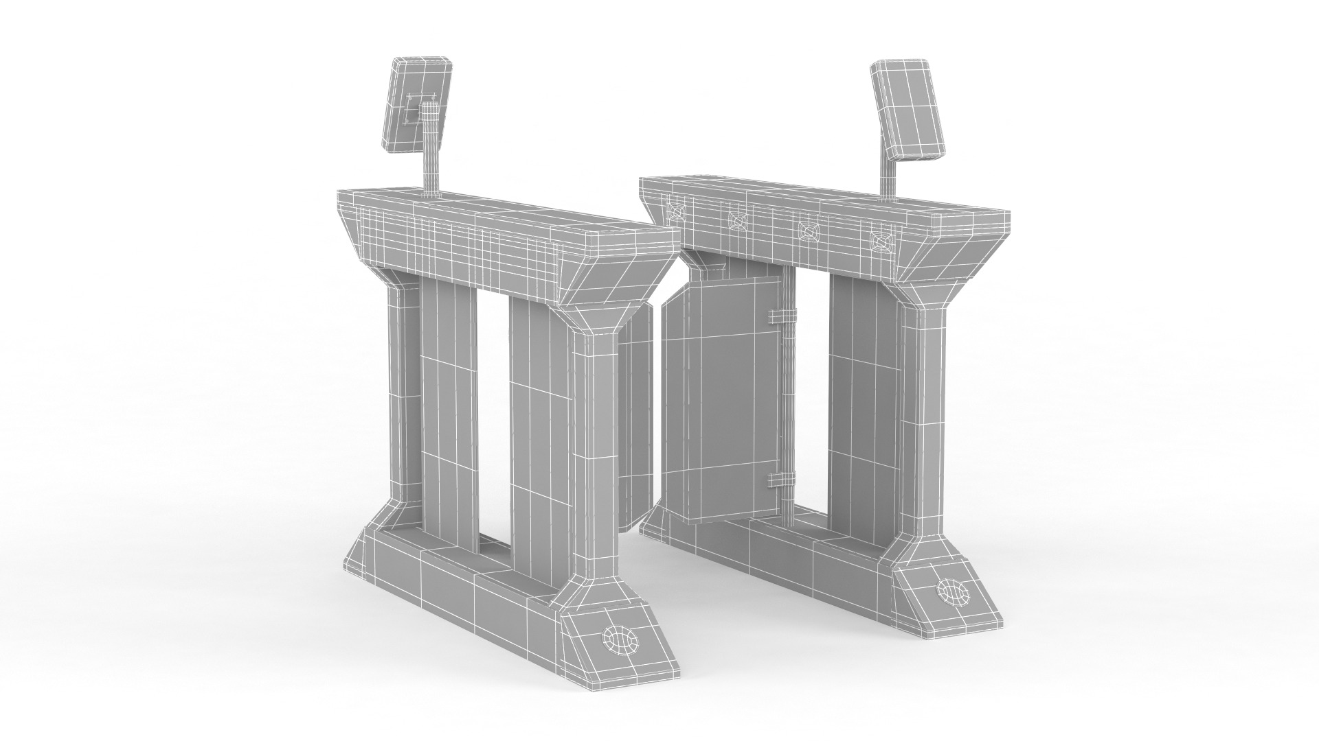 Turnstile Gate 3D model_7