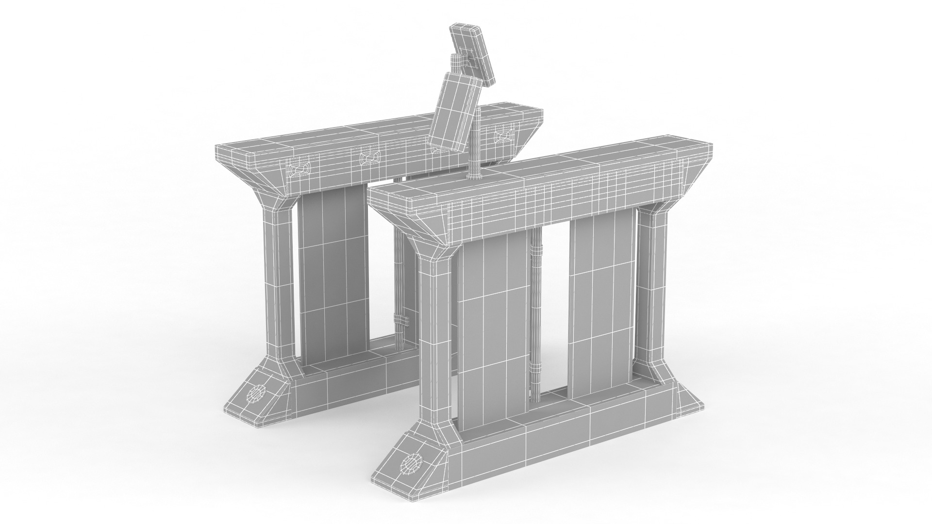 Turnstile Gate 3D model_9