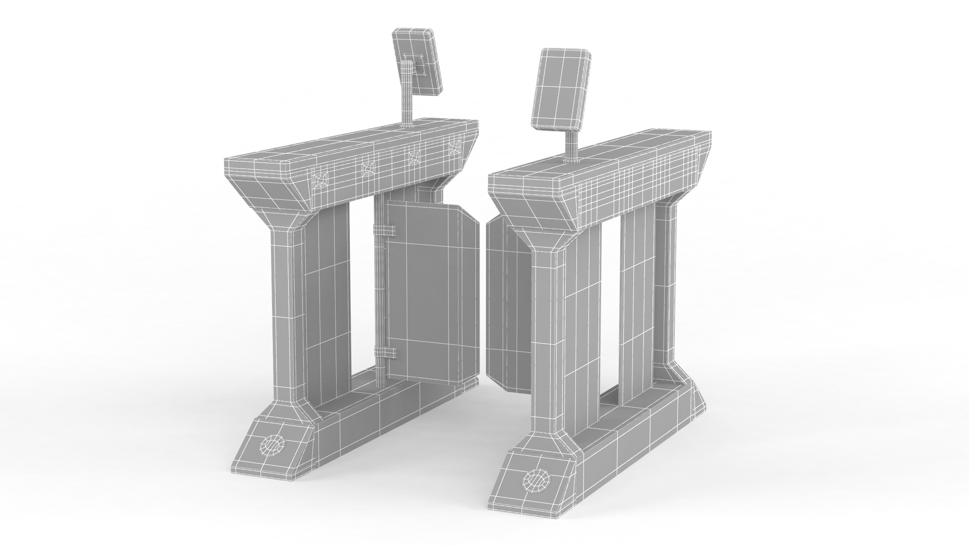 Turnstile Gate 3D model_5