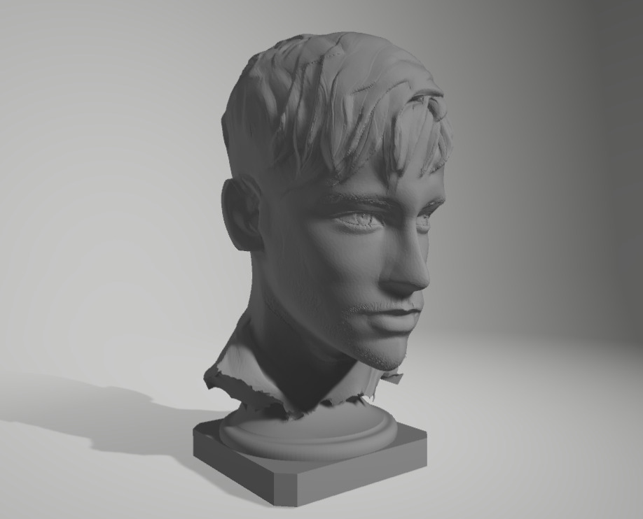 Neymar Jr 3D print model_2