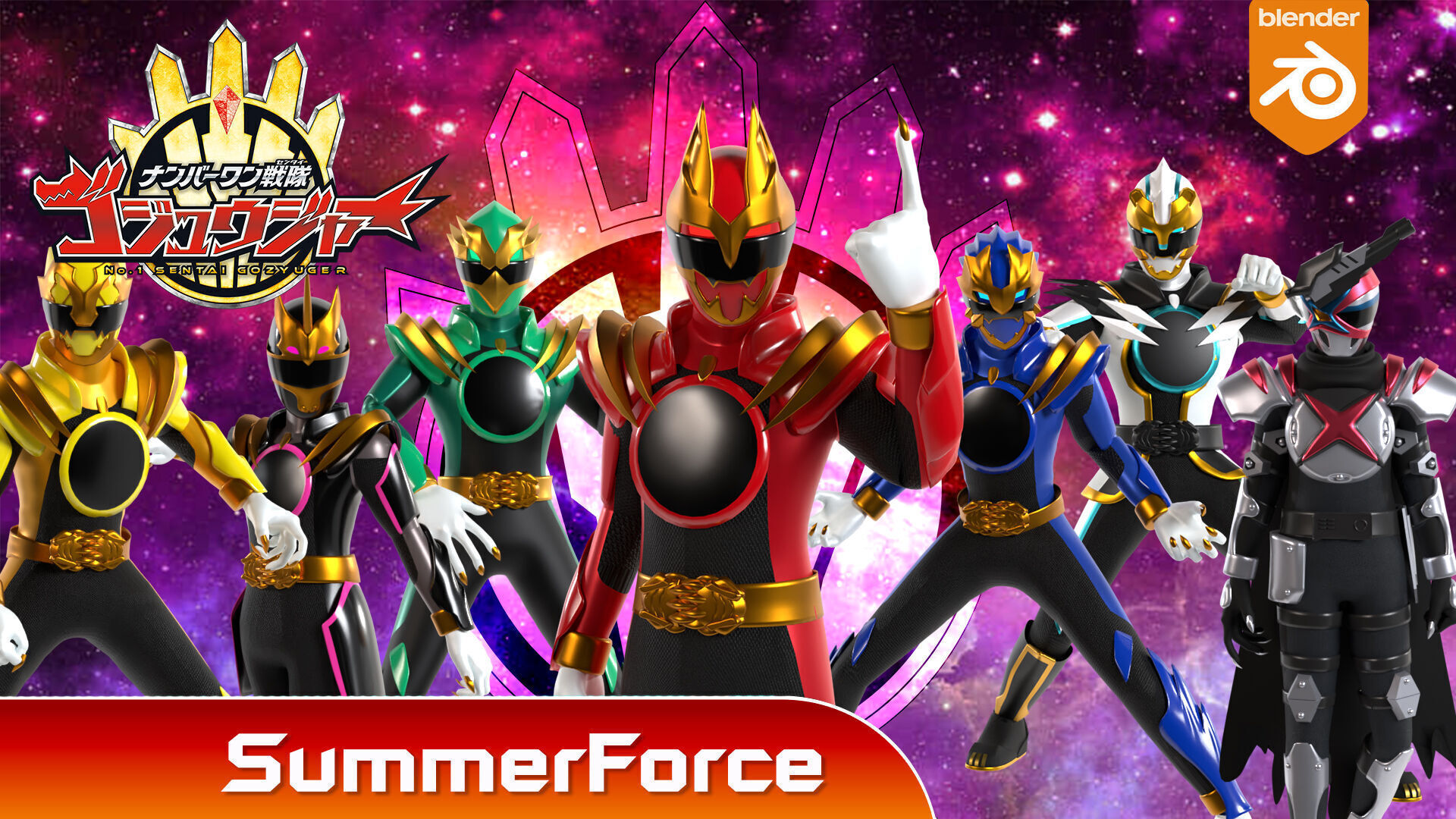 GozyuWolf -  No1 Sentai Gozyuger 3D model_3