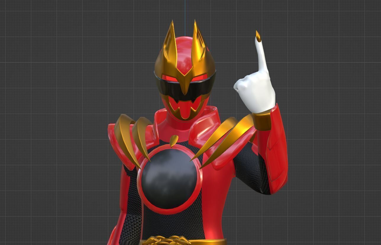 GozyuWolf -  No1 Sentai Gozyuger 3D model_12