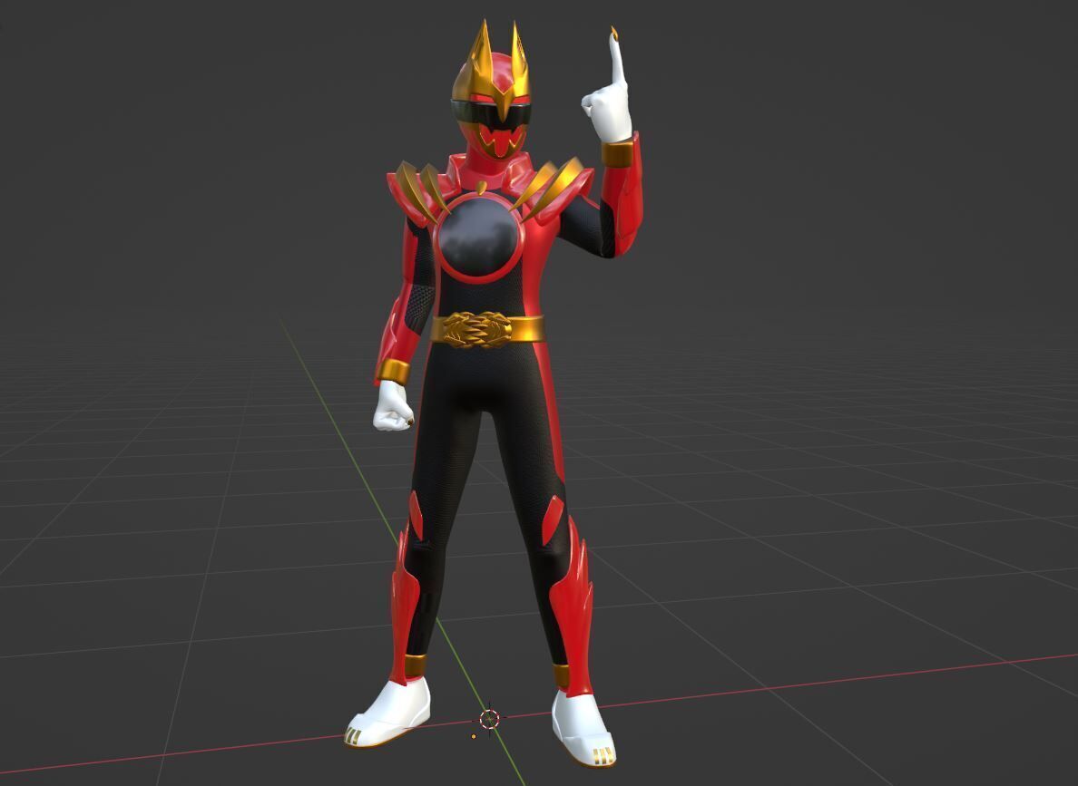 GozyuWolf -  No1 Sentai Gozyuger 3D model_8