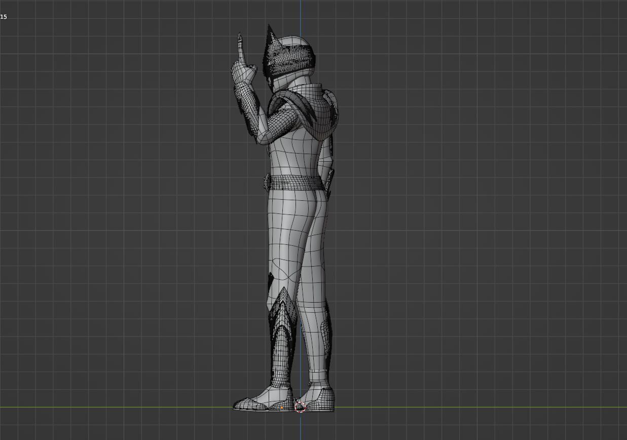 GozyuWolf -  No1 Sentai Gozyuger 3D model_14