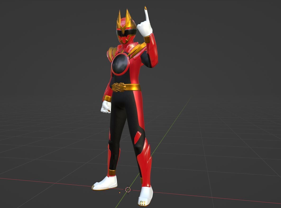 GozyuWolf -  No1 Sentai Gozyuger 3D model_9