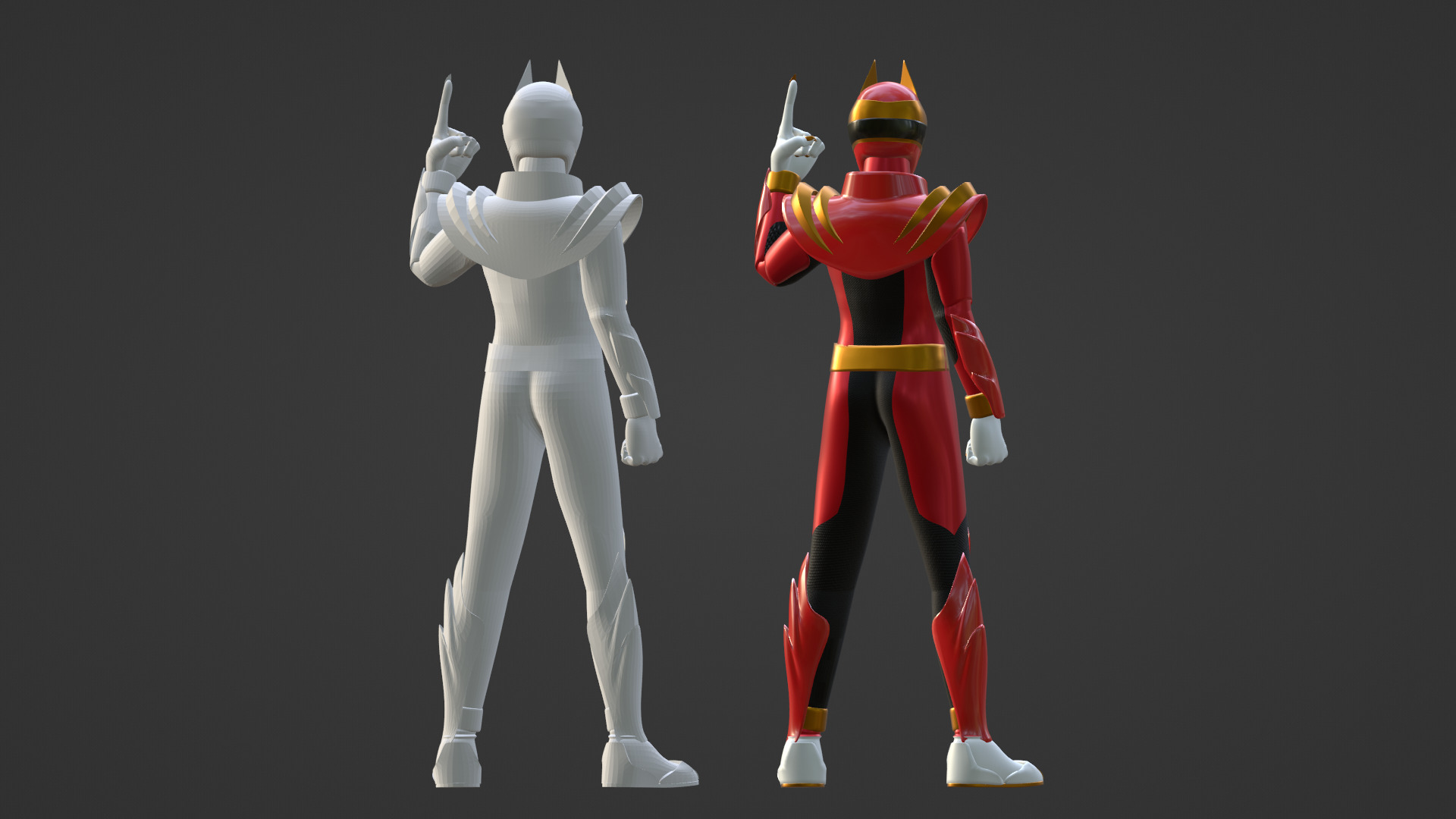 GozyuWolf -  No1 Sentai Gozyuger 3D model_21
