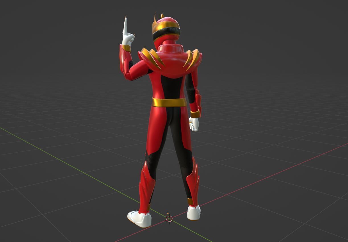 GozyuWolf -  No1 Sentai Gozyuger 3D model_10