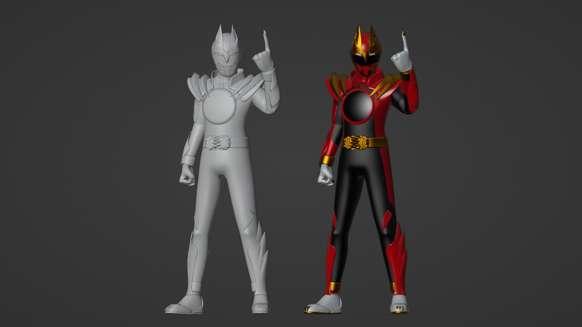 GozyuWolf -  No1 Sentai Gozyuger 3D model_22