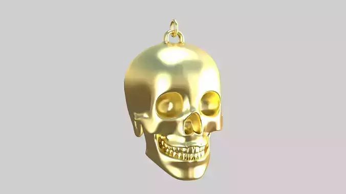skull pendnt golden 02