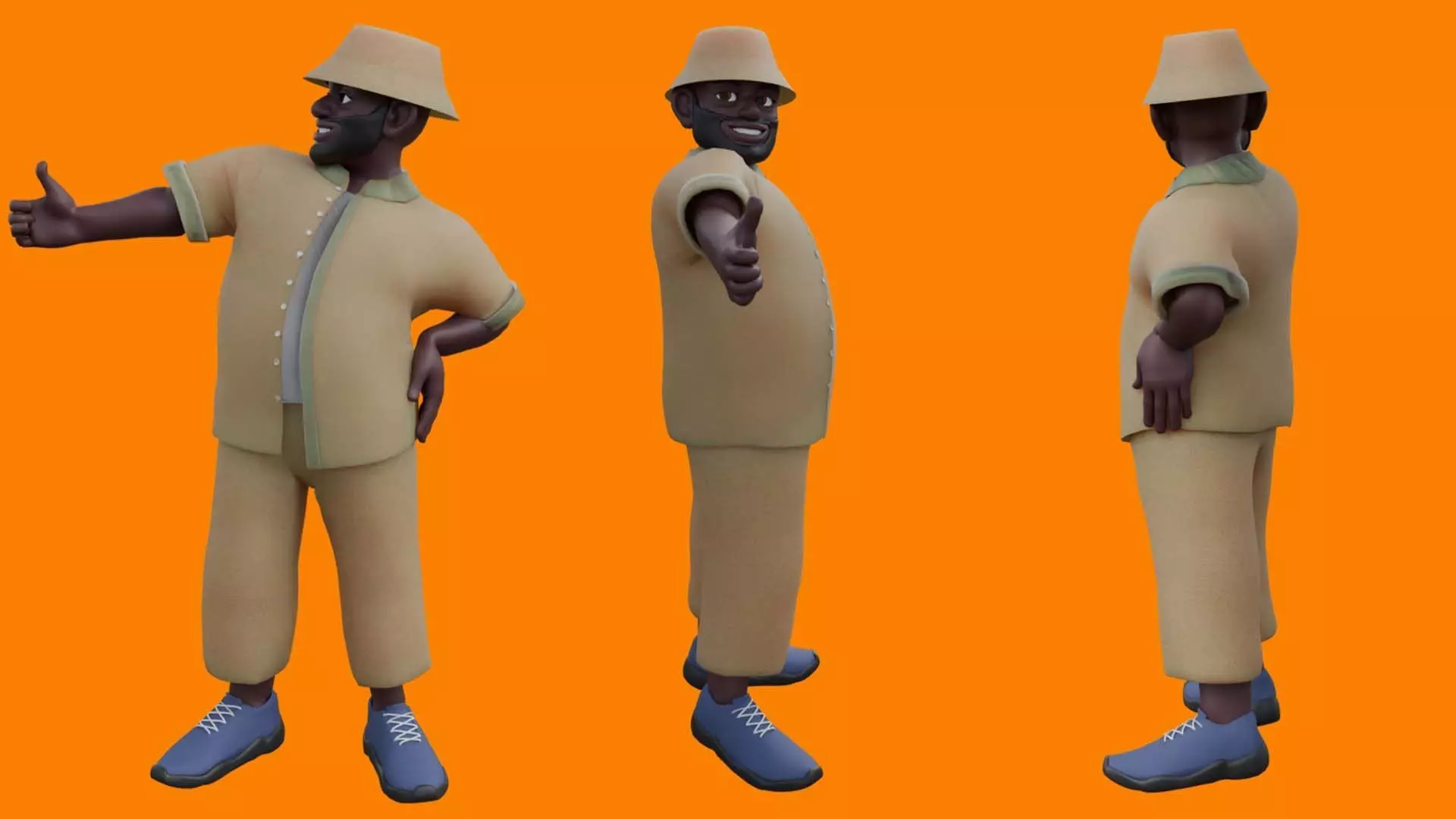 Tebogo Free 3D model_0