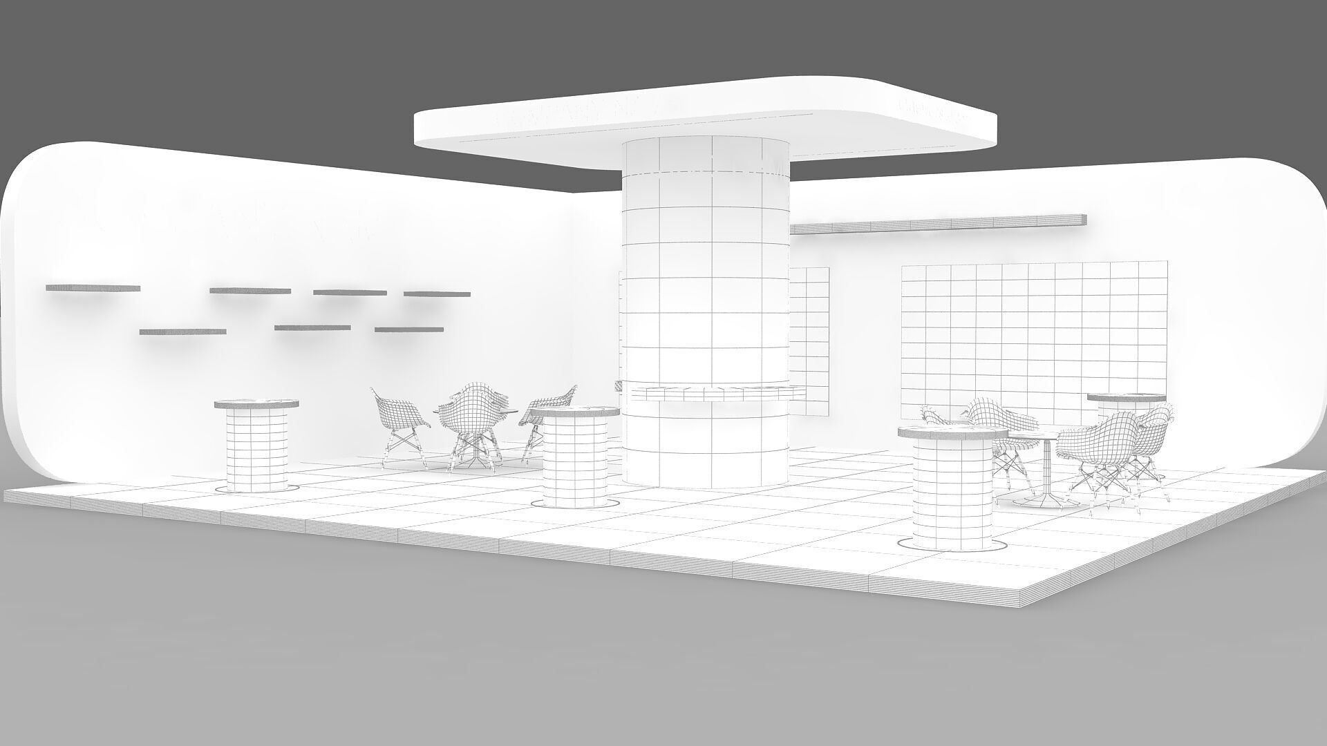 3d model Booth 3D model_6