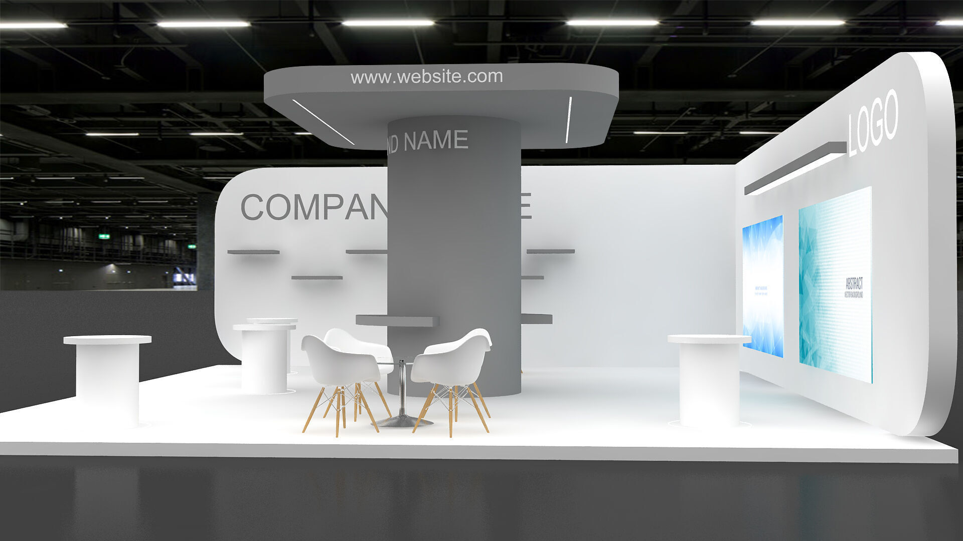 3d model Booth 3D model_2