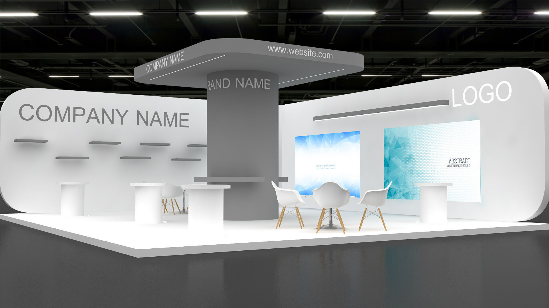 3d model Booth 3D model_1