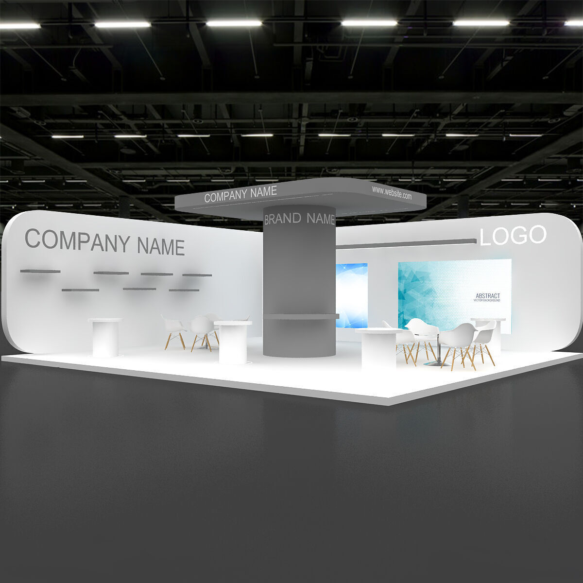3d model Booth 3D model_5