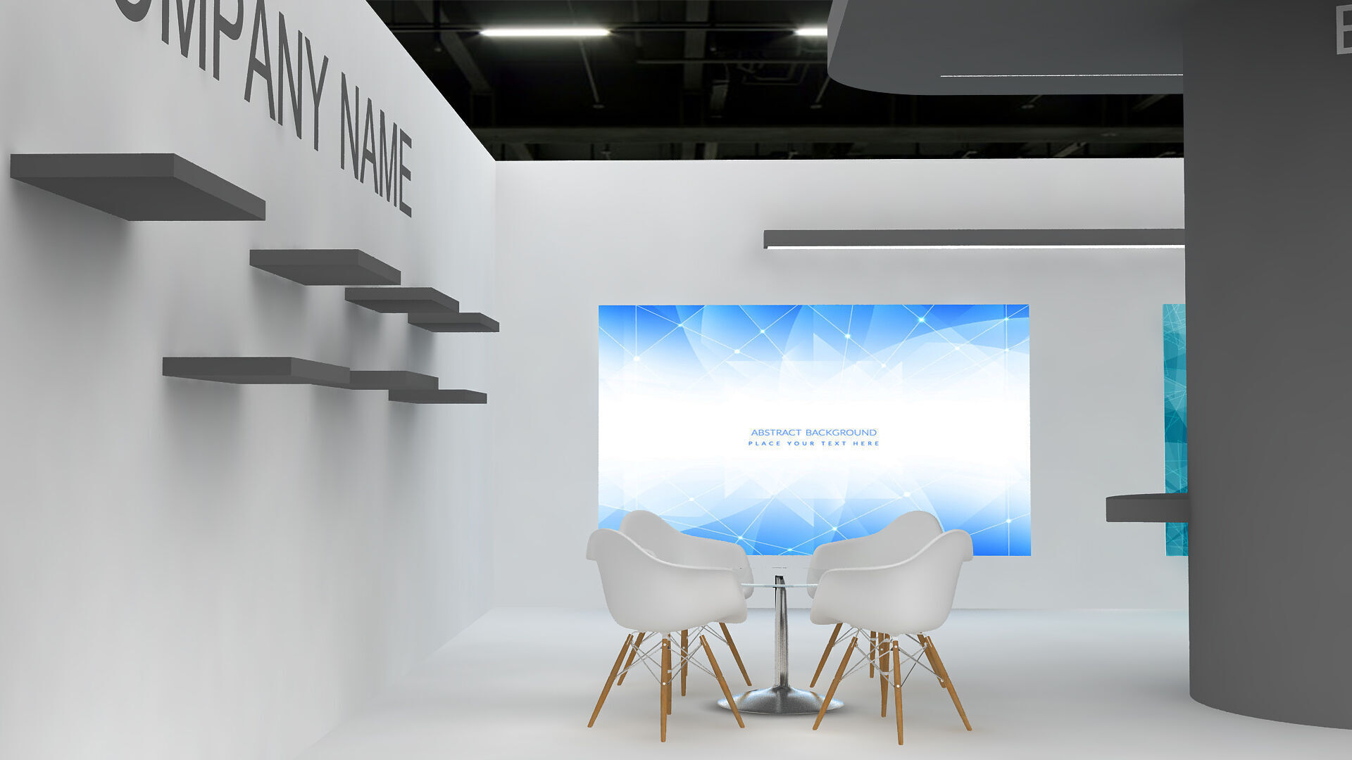 3d model Booth 3D model_3