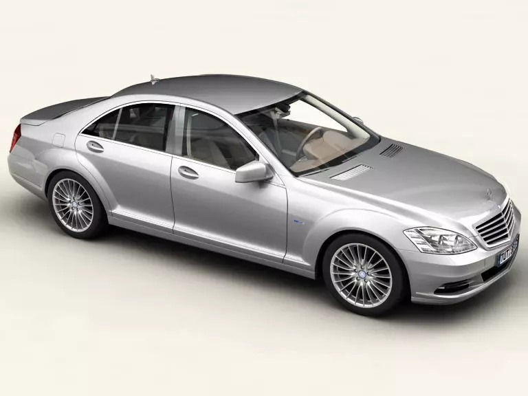 Mercedes S Class 2010 3D model_0