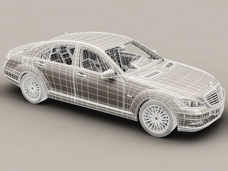 Mercedes S Class 2010 3D model_8