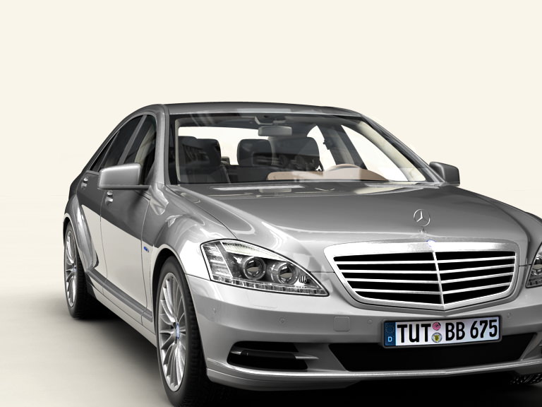 Mercedes S Class 2010 3D model_5