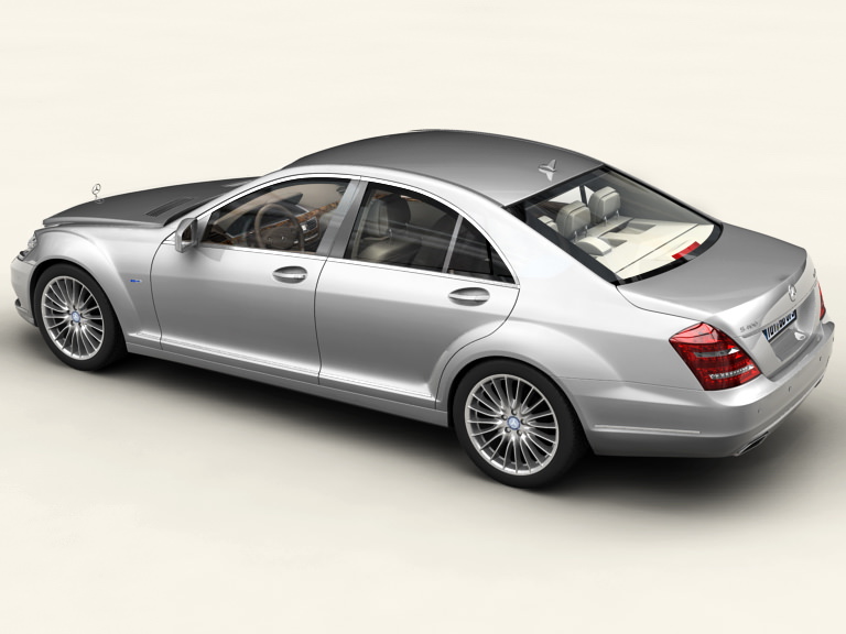 Mercedes S Class 2010 3D model_1